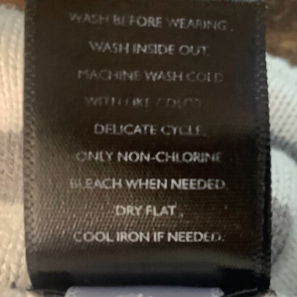 Sweater Asymmetrical White Striped Long Sleeve Cotton Blend Simply Vera Large - Picture 10 of 11